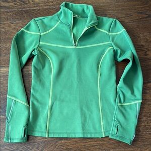 Athleta Green Quarter-Zip